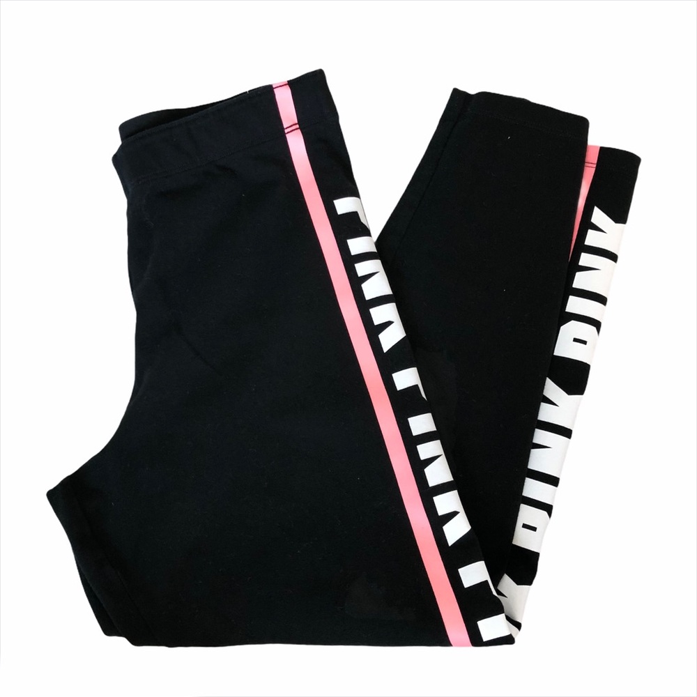 Pink Victoria’s Secret Cropped Leggings Sz M
